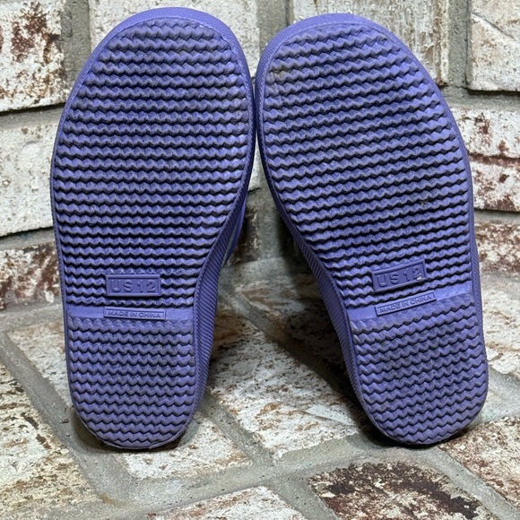 Like New Hunter Rain Boots Kids Glitter Purple Rain Boots Size 12 - Picture 8 of 11